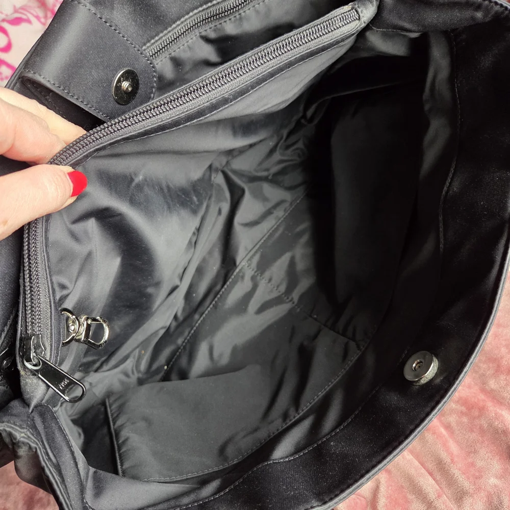 Kate Spade Black Nylon Tote / Diaper Bag with Changing Pad